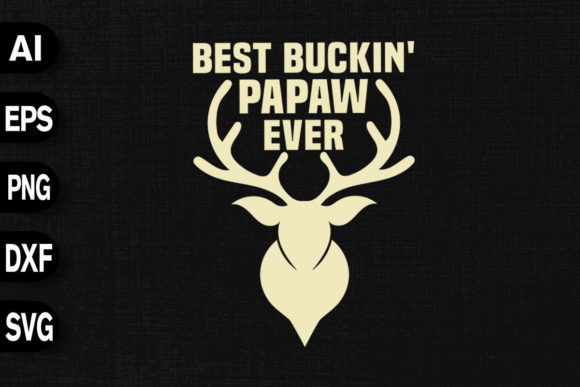 Best Buckin Papaw Ever: A Versatile T-Shirt Design for Creative Projects