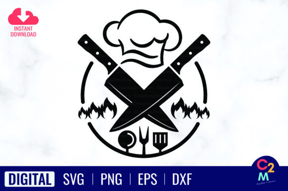 Chef Logo SVG Chef SVG: A Versatile Graphic for T-Shirt Designs