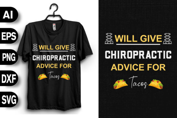 Chiropractic Advice for Tacos: A Fun and Quirky Design
