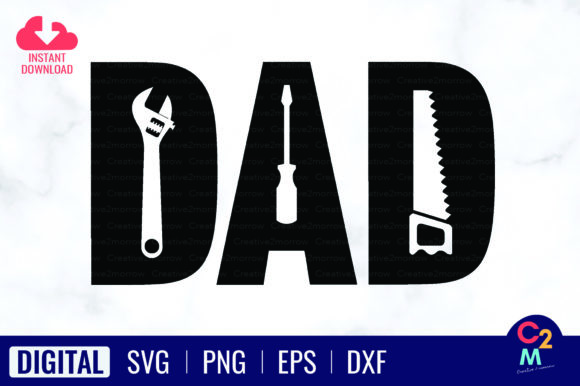 Dad Tools SVG Mechanics: Perfect for T-Shirt Designs and Graphics