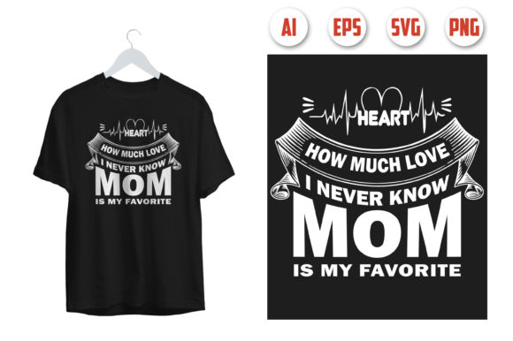 Mom T-shirt Design 11: A Versatile Graphics Asset for Print Templates