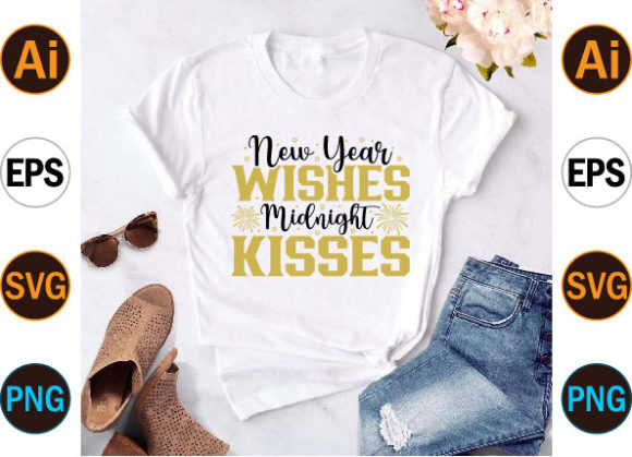 New Year Happy New Year T Shirt Graphics for Print Templates