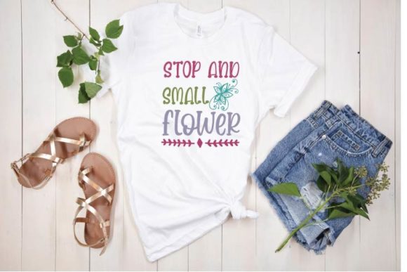 STOP and SMALL FLOWER SVG: A Versatile Graphics Asset for T-Shirt Designs