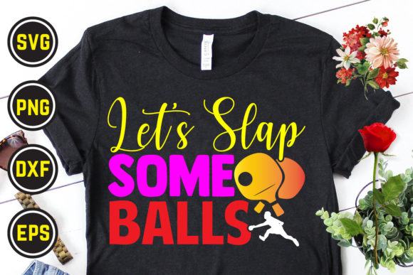 Table Tennis Svg T Shirt Design 14 for Graphics and Print