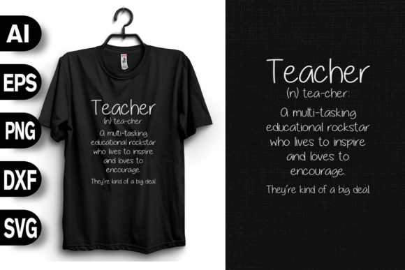 Teacher Definition: A Versatile Graphic for T-Shirt Designs