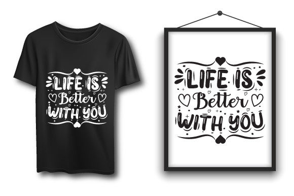 Valentine's Day Typography T-shirt: A Graphics Review